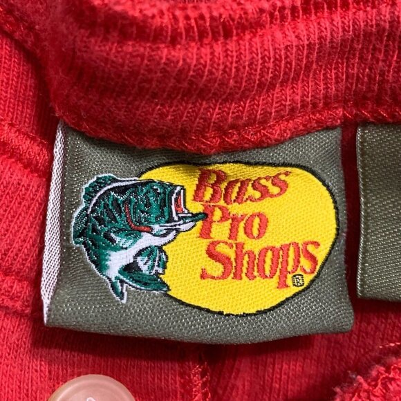 Red Long John Toddler Bass Pro Pajama Butt Flap Red Christmas Outdoors Cabin 3T - Picture 3 of 13